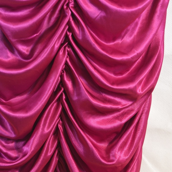 Bodycon Pink Beaded Rouched Dress SZ S Speekless - Picture 8 of 8